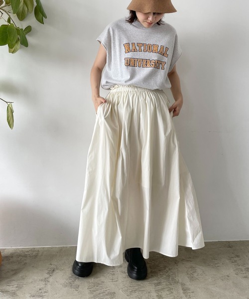 「LOWRYS FARM」 フレアスカート FREE イエロー レディース_画像6