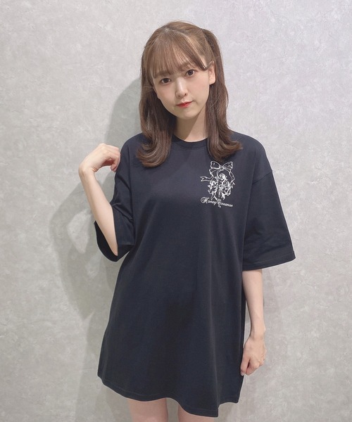 「Honey Cinnamon」 半袖Tシャツ FREE ピンク レディース_画像3
