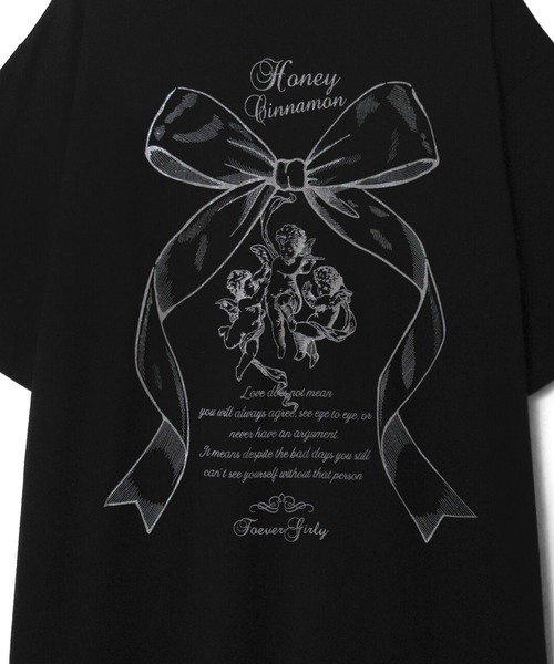 「Honey Cinnamon」 半袖Tシャツ FREE ピンク レディース_画像9