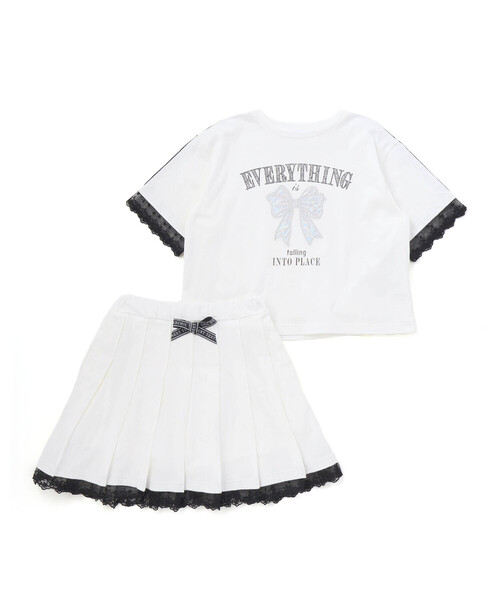 nexchic（ネクシック） セットアップ オーロラパッチ半袖Tシャツ