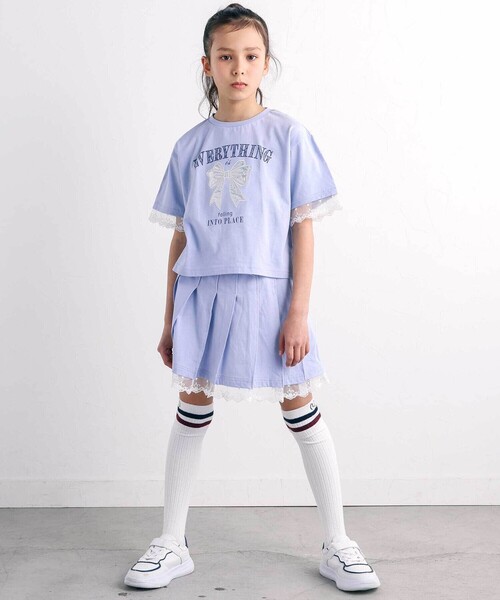nexchic（ネクシック） セットアップ オーロラパッチ半袖Tシャツ