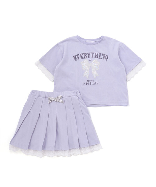 nexchic（ネクシック） セットアップ オーロラパッチ半袖Tシャツ