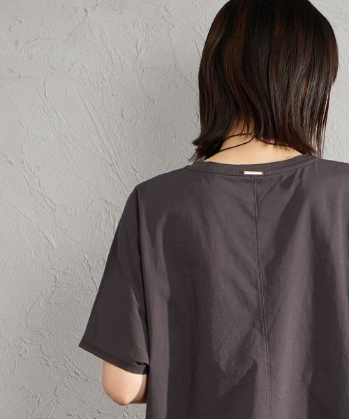 tシャツ 「MICA＆DEAL/マイカアンドディール」 別注 ワイドシルエット UNIVERSITY カレッジプリント Tシャツ レディースの画像