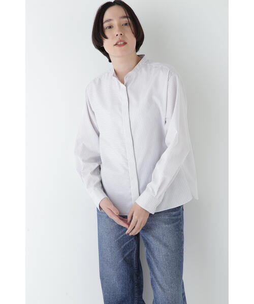「human woman」 長袖ブラウス MEDIUM パープル系その他4 レディースの画像