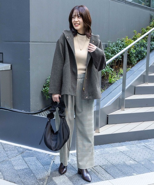 「GLOBAL WORK Smile Seed Store」 ノーカラーコート MEDIUM ベージュ レディース_画像2