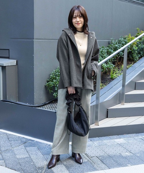 「GLOBAL WORK Smile Seed Store」 ノーカラーコート MEDIUM ベージュ レディース_画像3