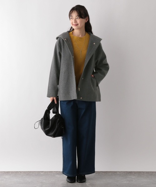 「GLOBAL WORK Smile Seed Store」 ノーカラーコート MEDIUM ベージュ レディース_画像7