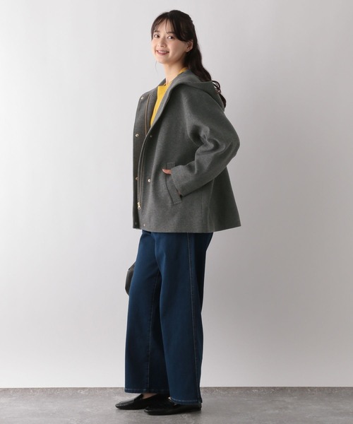 「GLOBAL WORK Smile Seed Store」 ノーカラーコート MEDIUM ベージュ レディース_画像9