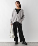 「GLOBAL WORK」 ジップアップパーカ...の詳細画像5
