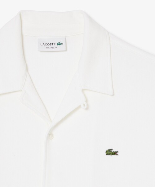 LACOSTE（ラコステ） シャツ 半袖 鹿の子地オープンカラーシャツ