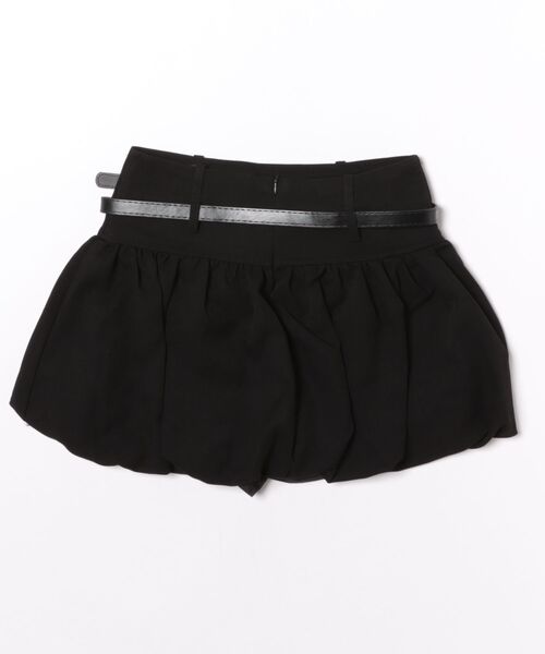 drape mini skirt 新品未使用　ブラック　黒　バルーンスカート IMARI スカート 「 IMARI / イマリ 」 ベルト付き バルーン ミニ