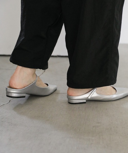 「select MOCA」 フラットサンダル MEDIUM シルバー レディース_画像7