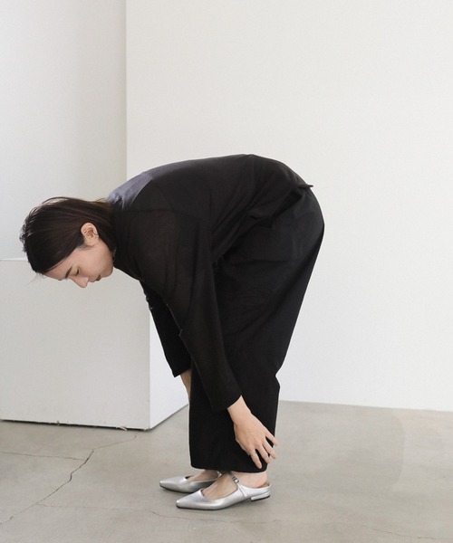 「select MOCA」 フラットサンダル MEDIUM シルバー レディース_画像9