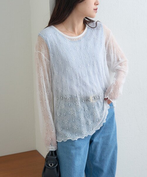 CIAOPANIC TYPY（チャオパニックティピー） tシャツ レースクルー