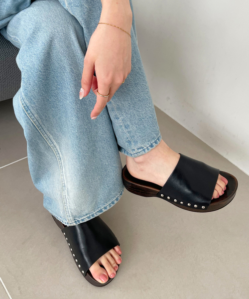 MOHI モヒ カウレザー サンダル MOHI（モヒ） サンダル LEATHER SABO レディース : ZOZOTOWN Yahoo!店