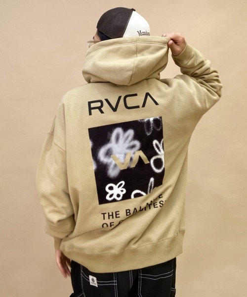 「RVCA」 プルオーバーパーカー M ブラック メンズ_画像2