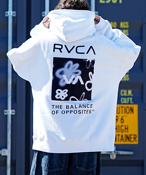 「RVCA」 プルオーバーパーカー M ブラック メンズ_画像3