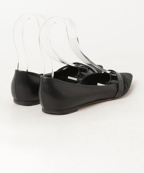 【美品】sergio rossi セルジオロッシ サンダル35.5 ブラック Sergio rossi（セルジオロッシ） フラットサンダル 35 ブラック