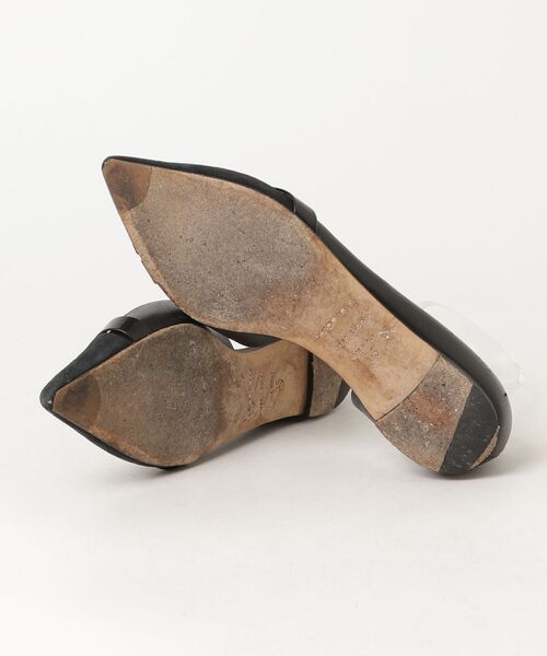 【美品】sergio rossi セルジオロッシ サンダル35.5 ブラック Sergio rossi（セルジオロッシ） フラットサンダル 35 ブラック