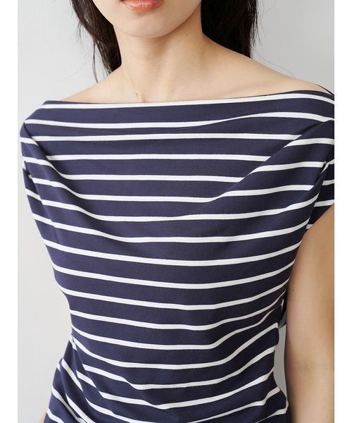 SNIDEL ドレープカットソー SNIDEL（スナイデル） tシャツ 半袖 「接触冷感」アシメドレープ