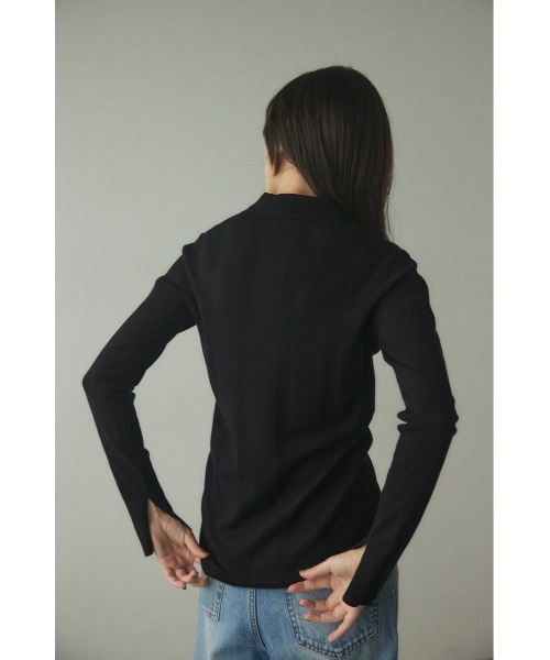 「BLACK BY MOUSSY」 ニットカーディガン FREE オフホワイト レディース_画像4