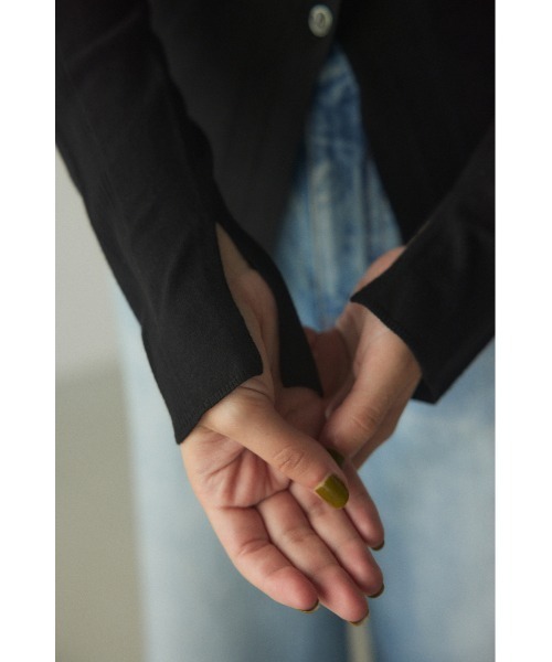 「BLACK BY MOUSSY」 ニットカーディガン FREE オフホワイト レディース_画像6