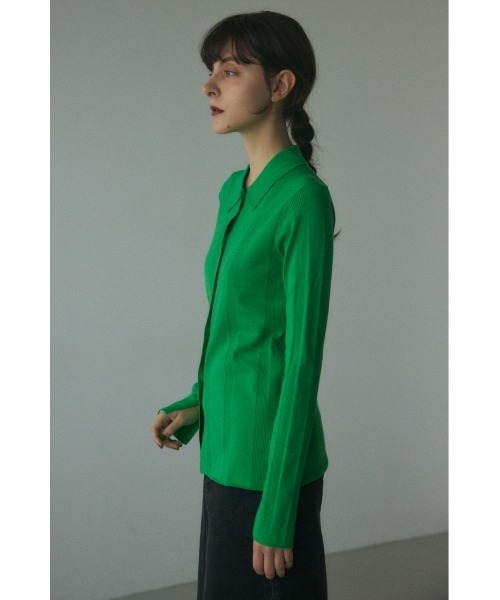 「BLACK BY MOUSSY」 ニットカーディガン FREE オフホワイト レディース_画像9