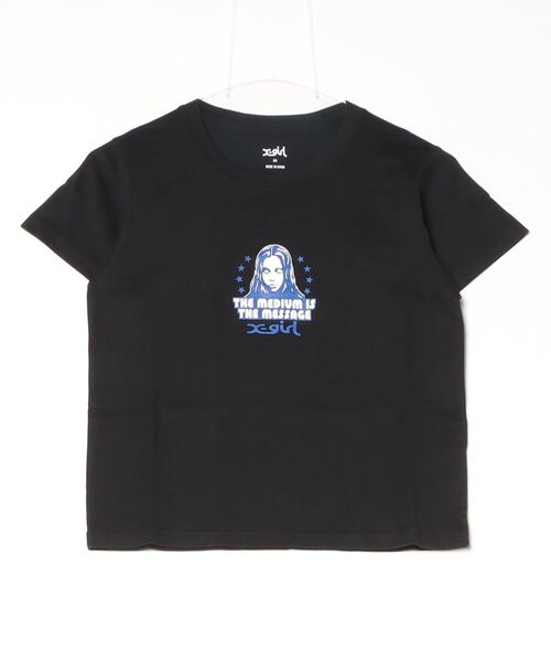 「X-girl」 半袖Tシャツ M ブラック レディース_画像2