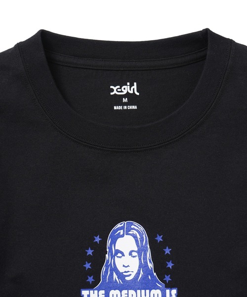 「X-girl」 半袖Tシャツ M ブラック レディース_画像4
