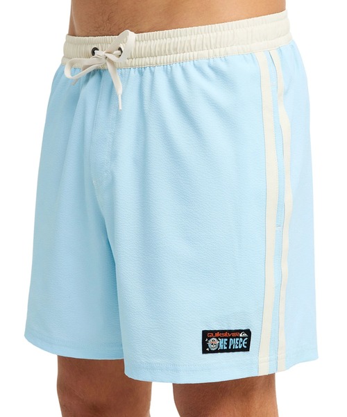 【お値引交渉歓迎！】WORLD'S MAN 青鬼 水色 グレー ワールズマン Quiksilver（クイックシルバー） 水着 「ONE PIECE X QUIKSILVER」OPQS