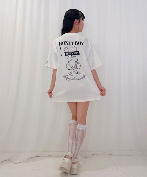 「Honey Cinnamon」 半袖Tシャツ FREE サックスブルー レディース_画像5
