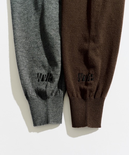 「WETTEMPT」 半袖ニット MEDIUM グレー メンズ_画像8