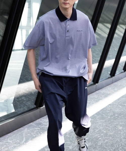 「FARAH」 半袖ポロシャツ LARGE ブルー系その他 メンズ_画像6
