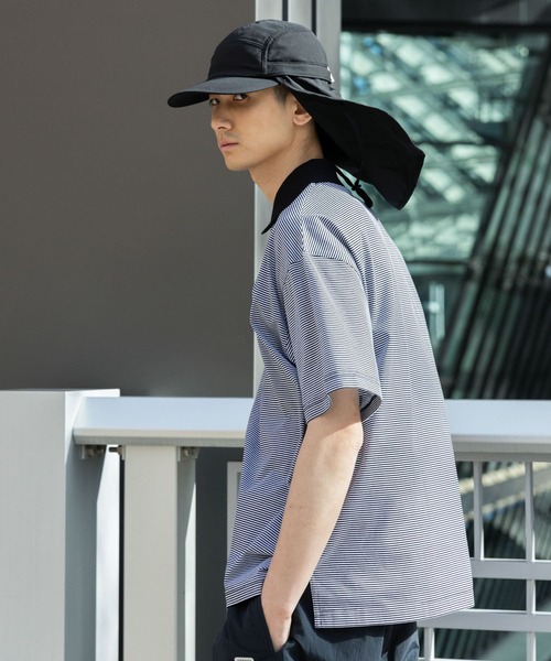 「FARAH」 半袖ポロシャツ LARGE ブルー系その他 メンズ_画像8