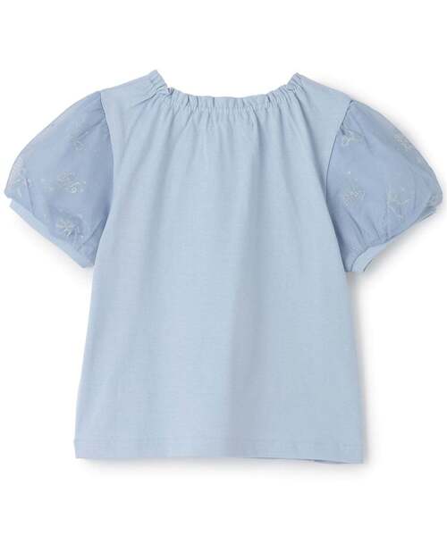 メゾピアノ新品新作タグ付きバレエ＆音符　パフスリーブTシャツ120 mezzo piano tシャツ バレエ＆音符 パフスリーブTシャツ キッズ 子供服