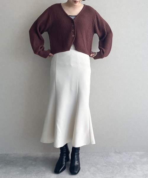 「LOWRYS FARM」 ロングスカート LARGE ブラウン レディース_画像4