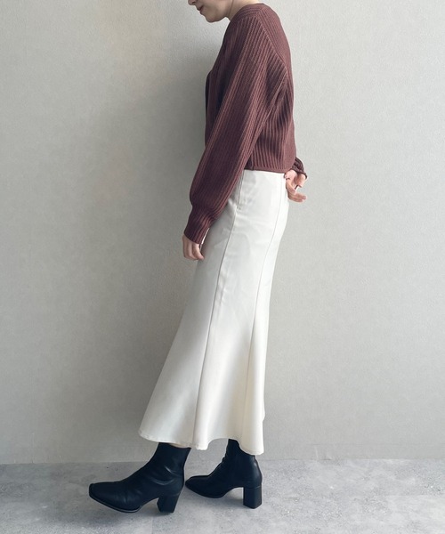 「LOWRYS FARM」 ロングスカート LARGE ブラウン レディース_画像5