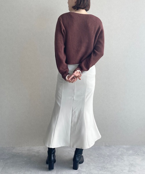 「LOWRYS FARM」 ロングスカート LARGE ブラウン レディース_画像6