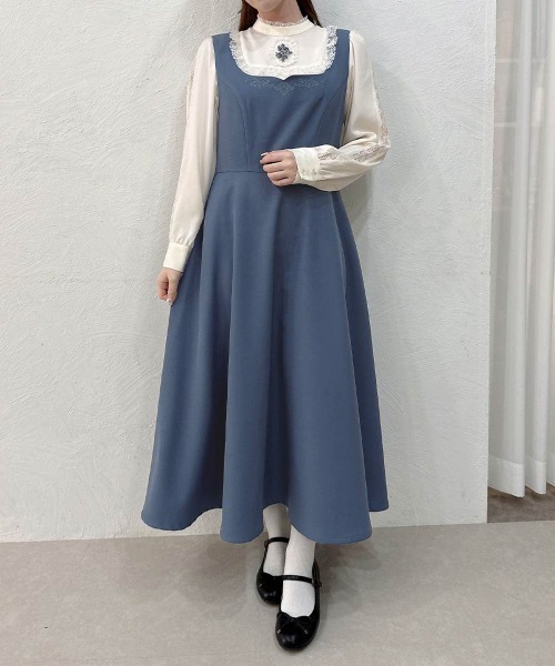 パーティードレス ジャンパースカート レリーフ刺繍ジャンパースカート/fint フィント | an another angelus | 05