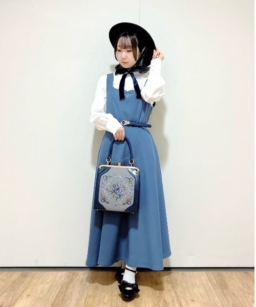 パーティードレス ジャンパースカート レリーフ刺繍ジャンパースカート/fint フィント | an another angelus | 09