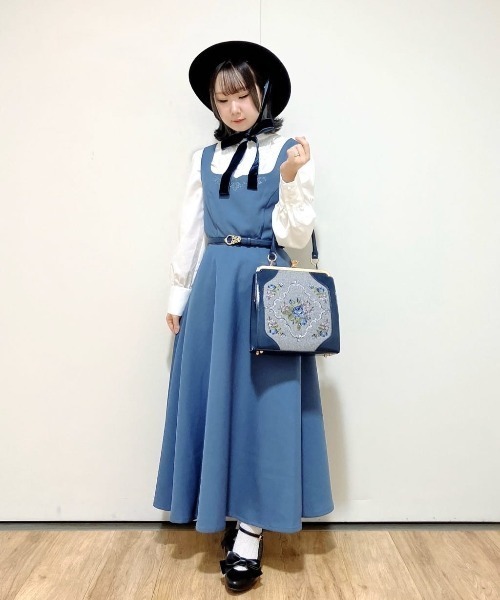 パーティードレス ジャンパースカート レリーフ刺繍ジャンパースカート/fint フィント | an another angelus | 13