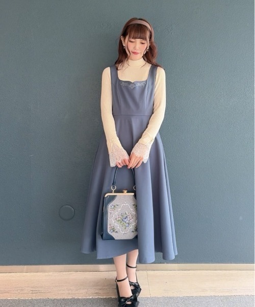 パーティードレス ジャンパースカート レリーフ刺繍ジャンパースカート/fint フィント | an another angelus | 19