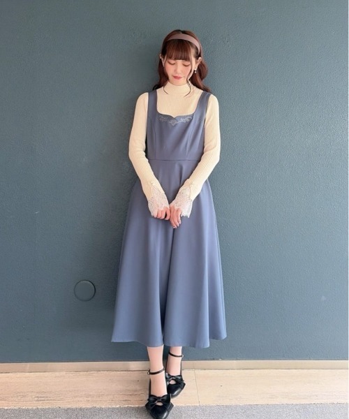 パーティードレス ジャンパースカート レリーフ刺繍ジャンパースカート/fint フィント | an another angelus | 21