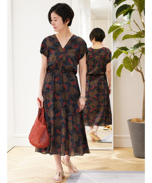 超特価激安 ワンピース レーヨンプリント フレアスリーブvネックワンピース Zozotown Paypayモール店 通販 Paypayモール 人気ブランド Diocesekabgayi Org