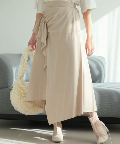 LADYMADE（レディメイド） スカート ドロストアシメヘムスカート  