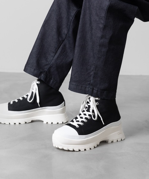 ATTACHMENT スニーカー コットンツイル ハイカット トレーナーズ / CO 