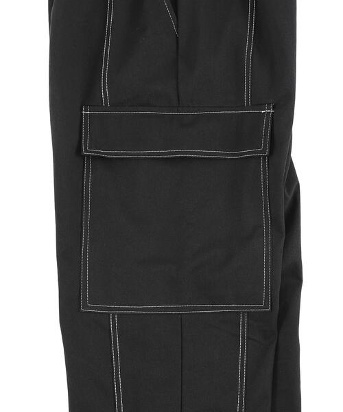 cft. ステッチサスペンダーカーゴパンツ ブラック サスペンダーパンツでコーデの奥行きアップ!! | chord online store
