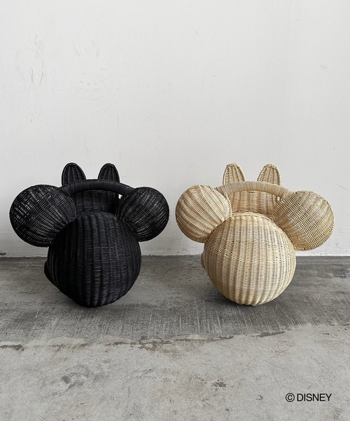 トートバッグ KIS Design:MINNIE MOUSE / Wicker bag レディース