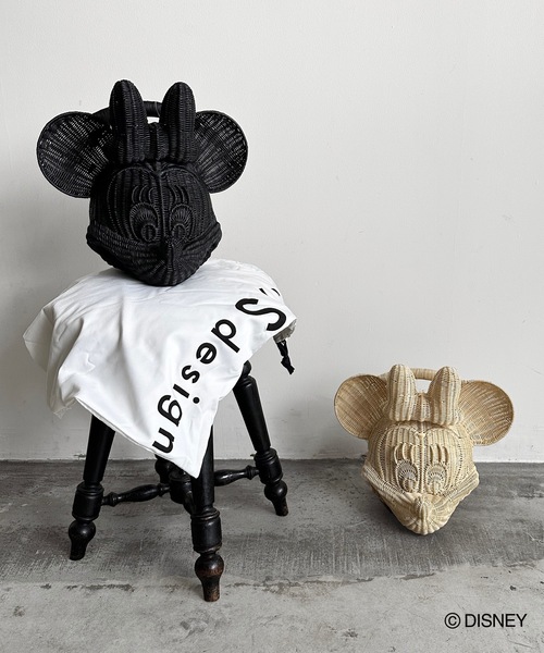 トートバッグ KIS Design:MINNIE MOUSE / Wicker bag レディース