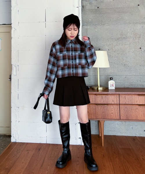 【KIMHEKIM】完売必須！ブラック EMMA ミニスカート lace up zip skirt(S BLACK): スカート｜PMbox P&M OFFICIAL